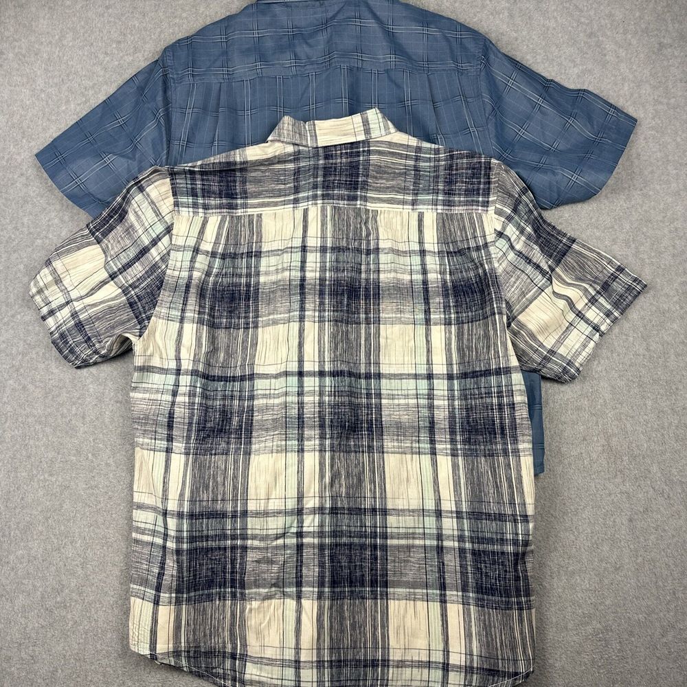 Lot Of 3 Tommy Bahama Shirts Mens M Cotton S/S Tropical Button Up Island‎ Plaid - Picture 11 of 12